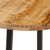 Coffee Table 35x35x45 cm Solid Wood Mango and Iron 371970
