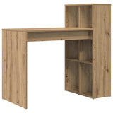 Desk with Shelf Artisan Oak 108 x 55 x 103.5 cm Engineered Wood 869465