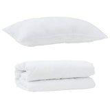 Duvet Set with Pillow 2 pcs White Microfibre 3376769