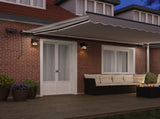 Retractable Awning Light grey 500 x 350 cm Fabric 3331546