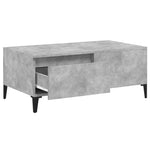 ZNTS Coffee Table Concrete Grey 90x50x36.5 cm Engineered Wood 821120