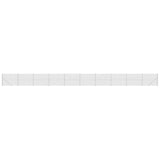 Chain Link Fence with Flange Silver 1.6x25 m 154044
