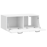 Wall-Mounted TV Cabinet High Gloss White 78.5 x 41 x 30 cm 899029