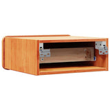 Bedside Table 2 pcs Wax Brown 39 x 34 x 16.5 cm Solid pine wood 873504