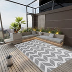 Outdoor Rug ARAKIL Grey 190x290 cm PP 316952
