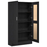 Book Cabinet Black Oak 82.5 x 30.5 x 150 cm Engineered Wood 3329275