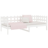 Day Bed without Mattress White 90x200 cm Solid Wood Pine 820757