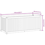 Garden Planter 110x45x44 cm Solid Wood Acacia and Steel 367612