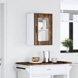 Kitchen Wall Cabinet with Glass Door Lucca Smoked Oak 853772
