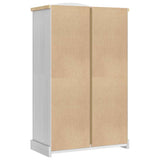Wardrobe CORONA White 101 x 52 x 170 cm Solid Pine Wood 42021192
