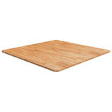 Square Table Top Light Brown 80x80x1.5cm Treated Solid Wood Oak 343004