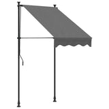 Retractable Awning Anthracite 100x150 cm Fabric and Steel 368736