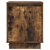 Bedside Cabinet with 2 pcs Smoked Oak 39 x 34.5 x 50 cm 869603