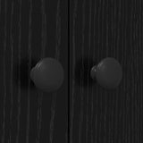 Washing Machine Cabinet Black 0ak 68 x 48.5 x 194 cm 871369