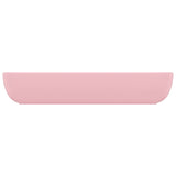 Luxury Basin Rectangular Matt Pink 71x38 cm Ceramic 146955