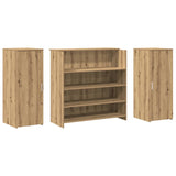 Reception Desk Artisan Oak 180x50x103.5 cm Engineered Wood 3324177