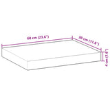 Floating Shelves 2 pcs 60x30x4 cm Oil Finished Solid Wood Acacia 3279608