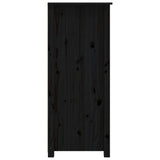 Sideboard Black 83x41.5x100 cm Solid Wood Pine 821511