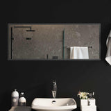 LED Bathroom Mirror Transparent 100 x 40 cm Tempered Glass 42045822