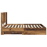 Bed Frame with Storage and Headboard Old wood Engineered Wood 3414139