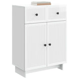 Sideboard High Gloss White 66 x 34.5 x 90 cm Engineered Wood 893949