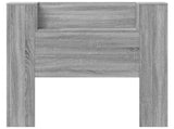 Storage Headboard with LED Grey Sonoma Engineered Wood 3418652