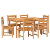 7 Piece Garden Dining Set Solid Wood Teak 3157186
