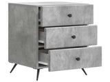 Bedside Cabinet Concrete Grey 43 x 41 x 66.5 cm Engineered Wood 895478