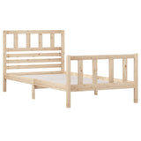 3101138 Bed Frame without Mattress Solid Wood 90x200 cm