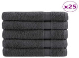 Premium Shower Towels "SOLUND" 25 pcs Anthracite 70x140 cm 600 gsm 137163
