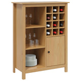 Wine Cabinet HILL Honey Brown 79.5 x 40 x 107.5 cm 42025037