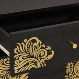 Bedside Cabinet with Door with Drawer Black 50 x 33 x 60 cm 4018816