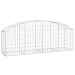 Arched Gabion Basket 200x50x60/80 cm Galvanised Iron 153473