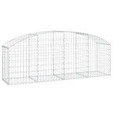 Arched Gabion Basket 200x50x60/80 cm Galvanised Iron 153473