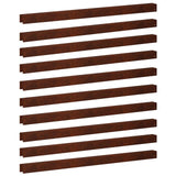 Garden Cover Profile 10 pcs 100 x 5 x 5 cm Weathering Steel 8013009