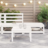 Garden Lounge Set White Solid pinewood Medium Modular 805696