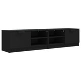 ZNTS TV Cabinets 2 pcs Black 80x35x36.5 cm Engineered Wood 811469