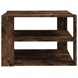ZNTS Coffee Table Smoked Oak 60x60x40 cm Engineered Wood 826626