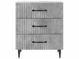 Bedside Cabinet Concrete Grey 43 x 41 x 66.5 cm Engineered Wood 894788