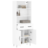 Highboard White 69.5x34x180 cm Engineered Wood 3200545