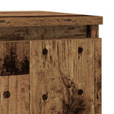 Sideboard with Drawer Old Wood 71x35x65 cm Engineered Wood 861605