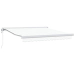 Retractable Awning Manual White 300 x 250 cm Fabric, Metal 3330082