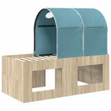 Bed with Tunnel 3 pcs Artisian Oak and Light Blue 3423516