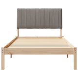 Bed Frame with Headboard Brown 100 x 200 cm Solid Pine Wood 878912