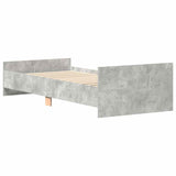 Bed Frame without Mattress Concrete Grey 90x200 cm 835928