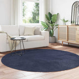 Shaggy Rug High Pile NAVARRA Navy 200x200 cm Polyester 4102923