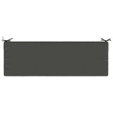 2-Piece Bench Cushions SOEST 2 pcs 100% Polyester Anthracite 950323