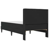 Bed Frame with Mattress with Headboard Black 90 x 190 cm Velvet 3415246