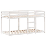 Bunk Bed without Mattress White 90x200 cm Solid Wood Pine 3282117