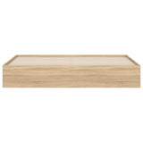 Bed Frame with Drawers without Mattress Sonoma Oak 180x200 cm Super King 3207254